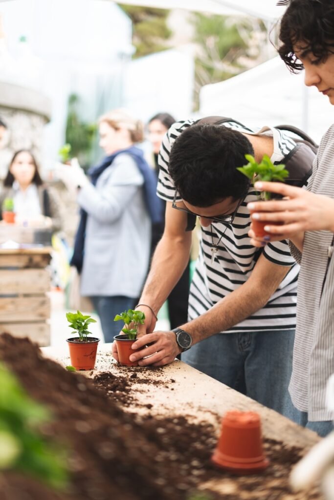 A community garden can offer people a place to relax, a way to engage with nature, meet others and get active outdoors.