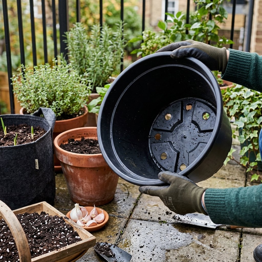 container options for on a patio